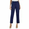 Cheap 🥰 Kasper Petite Mid-Rise Pinstripe Slim Pants Kasper Navy/vanilla Ice 🎁 -Cheap Kasper Store unnamed file 897