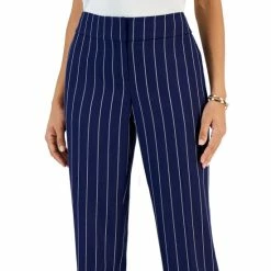 Cheap 🥰 Kasper Petite Mid-Rise Pinstripe Slim Pants Kasper Navy/vanilla Ice 🎁 -Cheap Kasper Store unnamed file 900