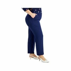 Wholesale 🔔 Kasper Plus Size Straight-Leg Pants Black 😀 -Cheap Kasper Store unnamed file 919