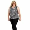 Discount ⌛ Kasper Plus Size Printed Keyhole Top Ginger Multi 🎁 -Cheap Kasper Store unnamed file 952