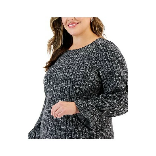 Cheapest ๐ Kasper Plus Size Printed Bateau-Neck Flare-Cuff Blouse Black/vanilla Ice ๐ฏ 5 Cheapest ๐ Kasper Plus Size Printed Bateau-Neck Flare-Cuff Blouse Black/vanilla Ice ๐ฏ - Image 3