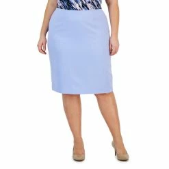 Brand new โ๏ธ Kasper Plus Size Stretch Crepe Pencil ๐ Skirt California Sky ๐