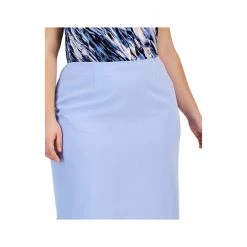 Brand new ✔️ Kasper Plus Size Stretch Crepe Pencil 👗 Skirt California Sky 😀 -Cheap Kasper Store unnamed file 975