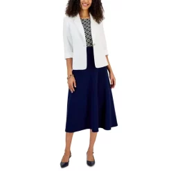 Budget 🎉 Kasper 👩 Women's Quinn Colorblocked Boat-Neck 👗 Dress Green/pink 😍 -Cheap Kasper Store unnamed file 98