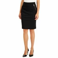 Cheapest ✨ Kasper Petite Zip-Pocket Pull-On Pencil 👗 Skirt Black 🔥
